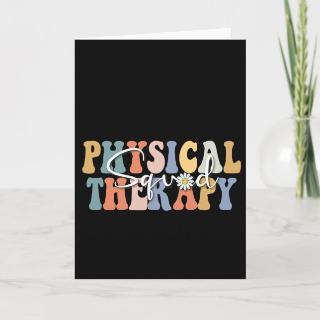 Christmas Physical Therapy Pt Squad Pediatric Ther Card (Front)
