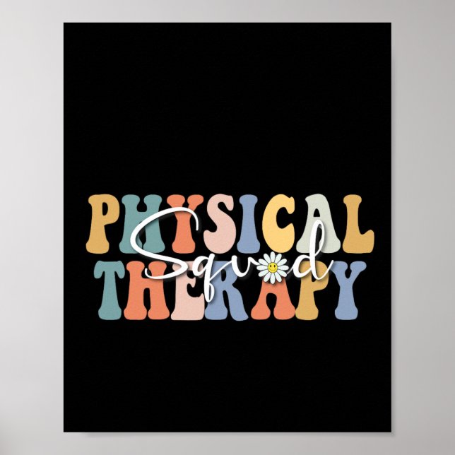 Christmas Physical Therapy Pt Squad Pediatric Ther Poster (Front)