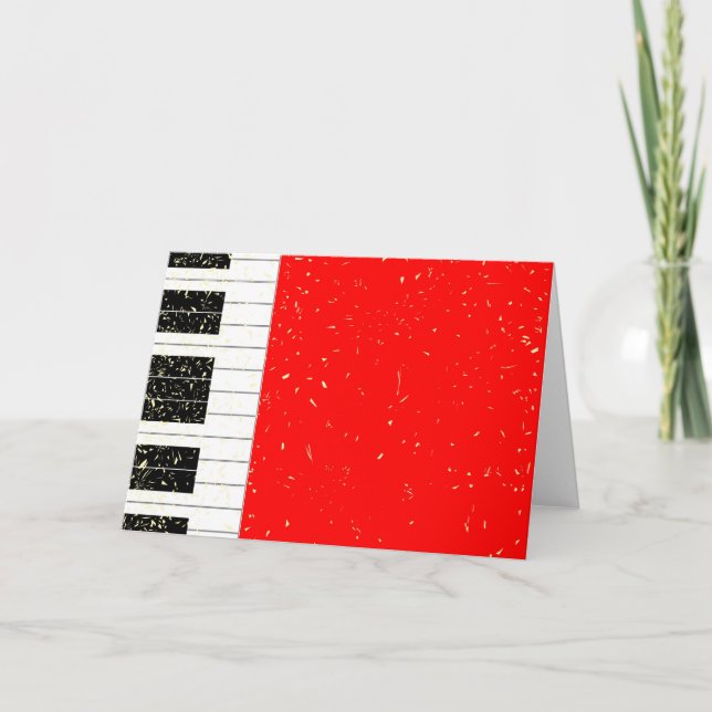 Christmas Piano Holiday Card (Front)
