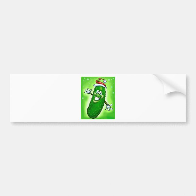 Christmas Pickle Bumper Sticker (Front)