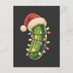 Christmas Pickle Pickle In Xmas Light Pickle Announcement Postcard