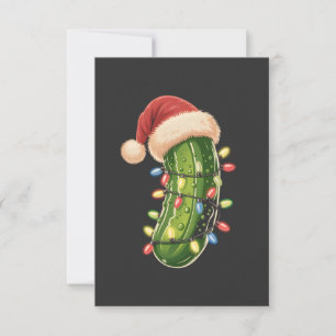 Christmas Pickle Pickle In Xmas Light Pickle Card