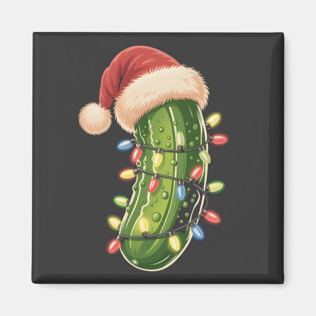 Christmas Pickle Pickle In Xmas Light Pickle  Magnet (Front)