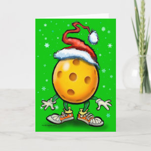 Christmas Pickleball Card