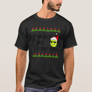 Christmas Pickleball  NAUGHTY NICE T-Shirt