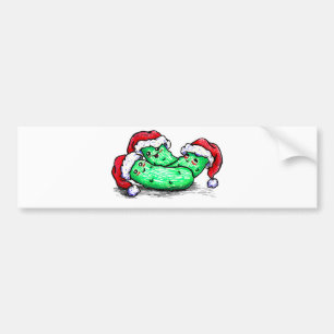 Christmas Pickles Bumper Sticker