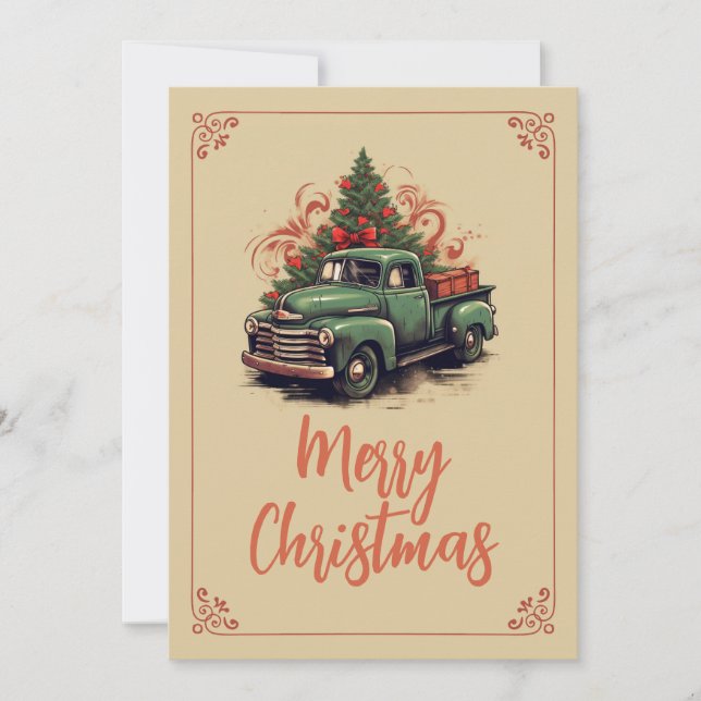 Christmas Pickup Holiday Card (Front)