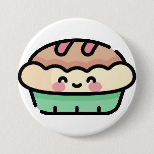 christmas pie 3 inch round button