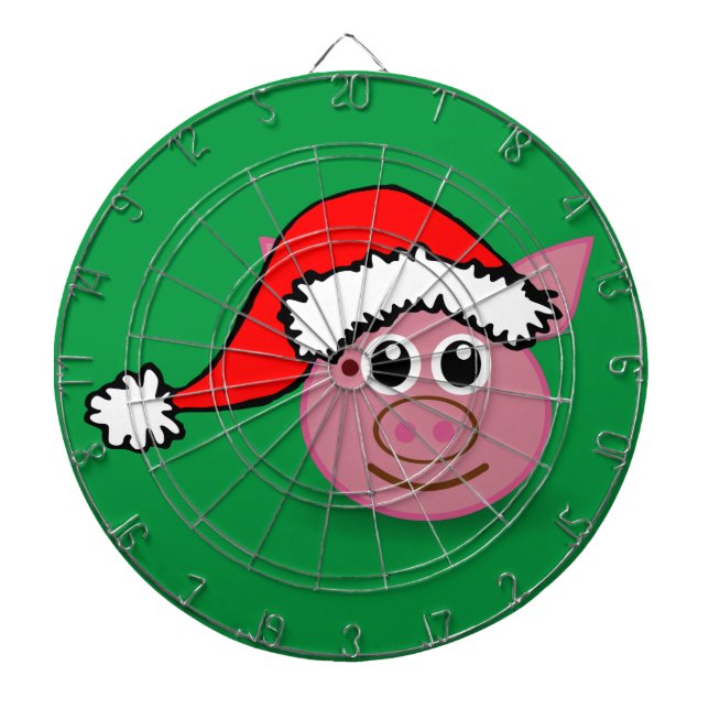 christmas pig dartboard (Front)