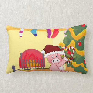 Christmas Pig Pillow