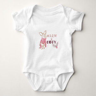 Christmas Piglet   Warm & Cosy Baby Bodysuit