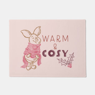 Christmas Piglet   Warm & Cosy Doormat