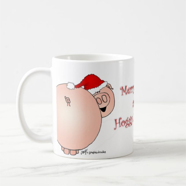 Christmas Pigs! Coffee Mug (Left)