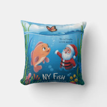 Christmas pillow, vintage santa, Christmas decor,