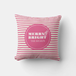 Christmas Pillows Unique Colorful Typography
