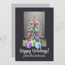 Christmas pine 14 Merry Christmas, greeting card