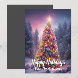 Christmas pine 83, Happy Holidays,1 card