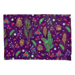 Christmas Pine Cones: Festive Seamless Pillowcase