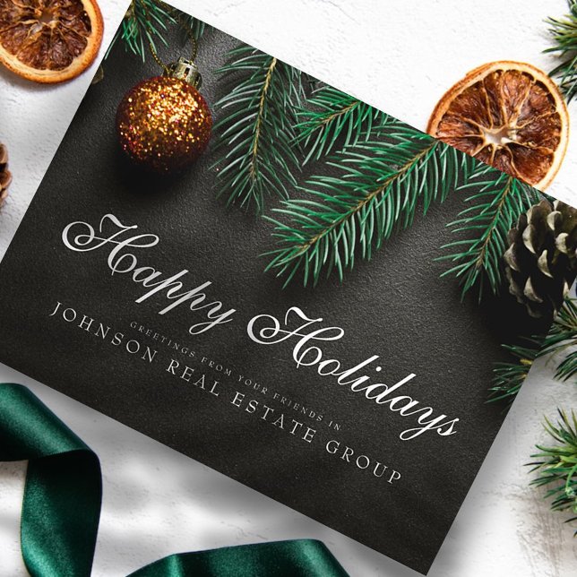 Christmas Pine Cones  | Happy Holidays Greeting Postcard (Creator Uploaded)