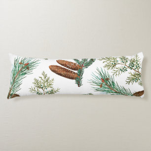 Christmas Pine Conifer Forest Festive Body Pillow