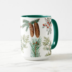 Christmas Pine Conifer Forest Festive Mug