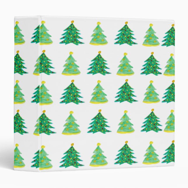 Christmas Pine Pattern Binder (Front/Spine)