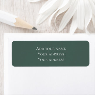 Christmas Pine Sage Evergreen Return Address