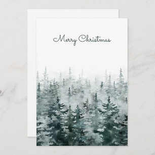christmas pine tree forest  holiday card