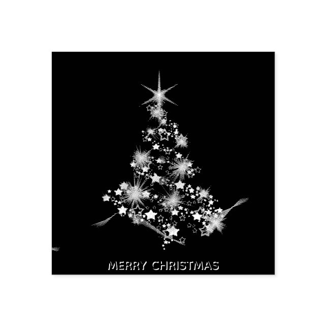 Christmas Pine Tree Rubber Stamp (Imprint)