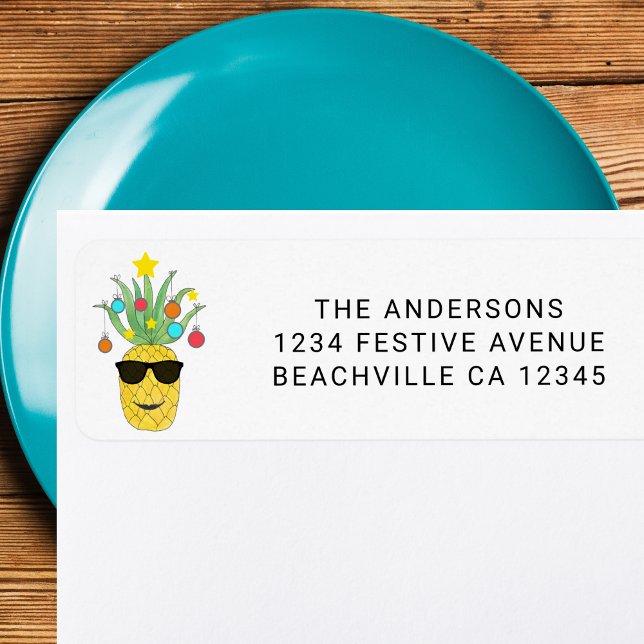 Christmas Pineapple Return Address (Creator Uploaded)