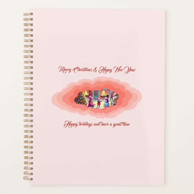 Christmas pink planner (Front)