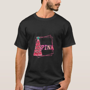 Christmas Pink Trees Western Xmas Lights Ugly Chri T-Shirt