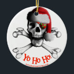 Christmas Pirate Ornament<br><div class="desc">Not just for Christmas, our Scuba Diving and inspirational ornaments make great gifts for all your scuba diving family and friends. Put your own special greeting on the back, or change a greeting on the front. Just click he customize button when ordering.</div>