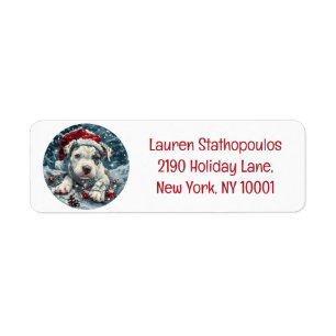 Christmas Pit Bull Santa Puppy