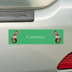 Christmas Pixie Mermaid Thunder_Cove Bumper Sticker