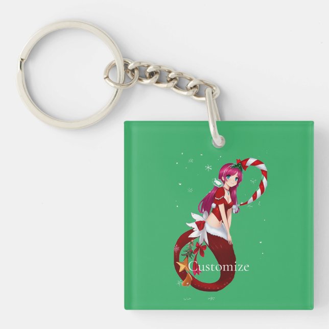 Christmas Pixie Mermaid Thunder_Cove Keychain (Front)