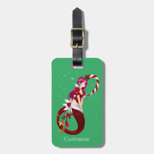 Christmas Pixie Mermaid Thunder_Cove Luggage Tag