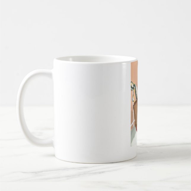 Christmas Pizza Coffee Mug (Left)