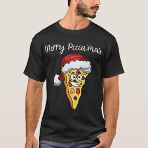 Christmas Pizza Funny Merry Pizzamas - Xmas Piza L T-Shirt