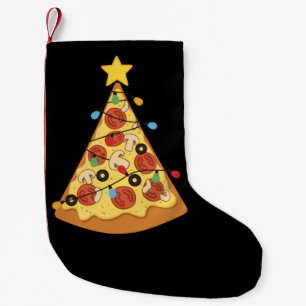 Christmas Pizza Lover Holiday Dinner Xmas Night Small Christmas Stocking