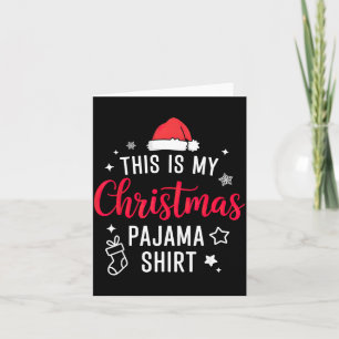 Christmas Pj Pajama Pjs Card