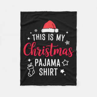 Christmas Pj Pajama Pjs Fleece Blanket