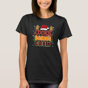 Christmas Pjs Cookie Baking Crew T-Shirt