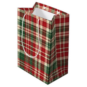 Christmas Plaid 01-GIFT BAG M