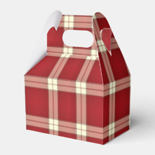 Christmas Plaid 02-PARTY FAVOR BOX, gable Box