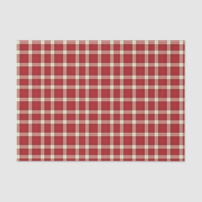 Christmas Plaid 02-TISSUE WRAPPING PAPER (Front)