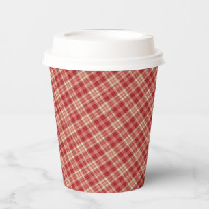 Christmas Plaid 03-PAPER CUPS
