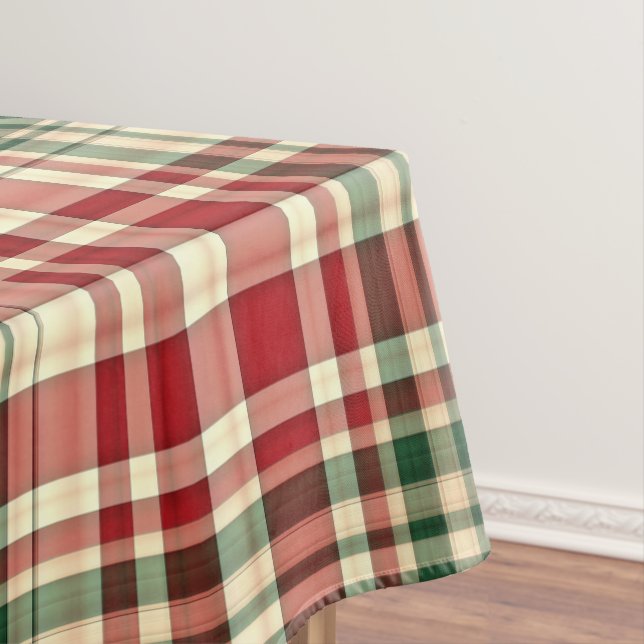 Christmas Plaid 06-Cotton Tablecloth 52x70 (In Situ)