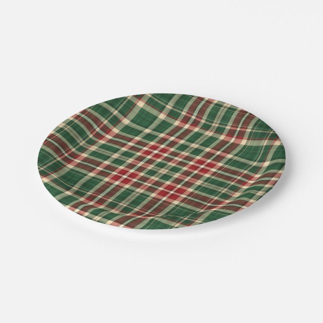 Christmas Plaid 08-PAPER PLATES (Angled)