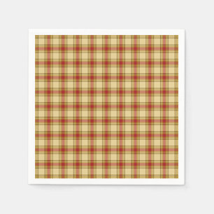 Christmas Plaid 09-PAPER PARTY NAPKINS